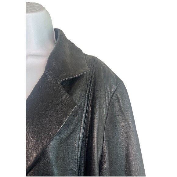 Wilson Leather Pelle Studio Women’s Double Breasted Leather Jacket Vintage Sz 3X - Picture 10 of 16